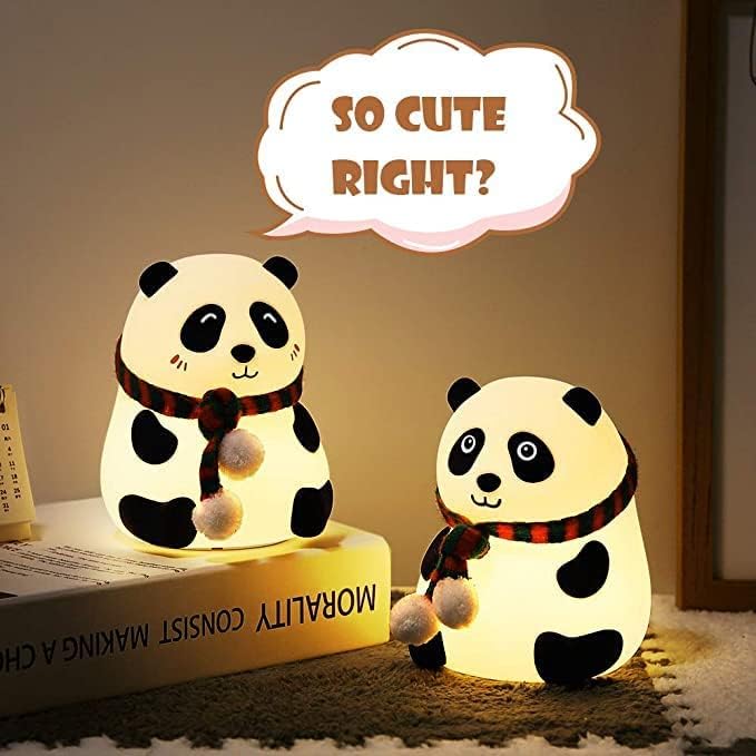 Panda Lamp, Panda Gifts, Panda Touch Silicone Lamp, Birthday Gift for Girls and Boys, Panda Light Lamp, Kids Night Light | Gifts for Woman | Valentine Gift