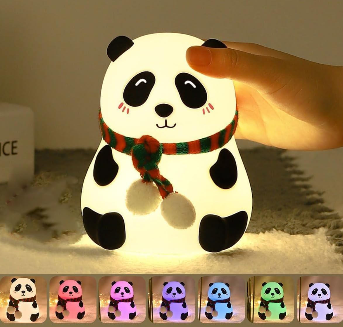 Panda Lamp, Panda Gifts, Panda Touch Silicone Lamp, Birthday Gift for Girls and Boys, Panda Light Lamp, Kids Night Light | Gifts for Woman | Valentine Gift